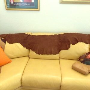 Vintage Suede Shawl/Wrap